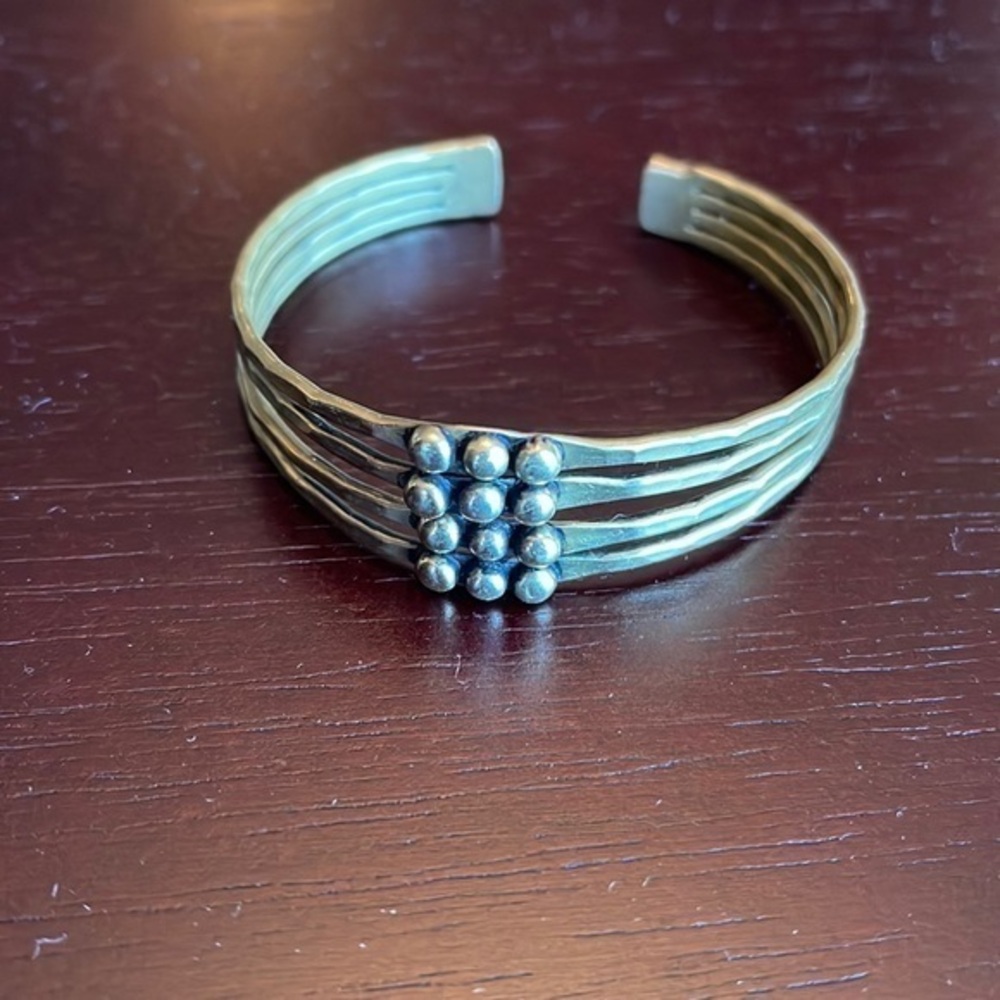 Brass Color Cuff Bracelet